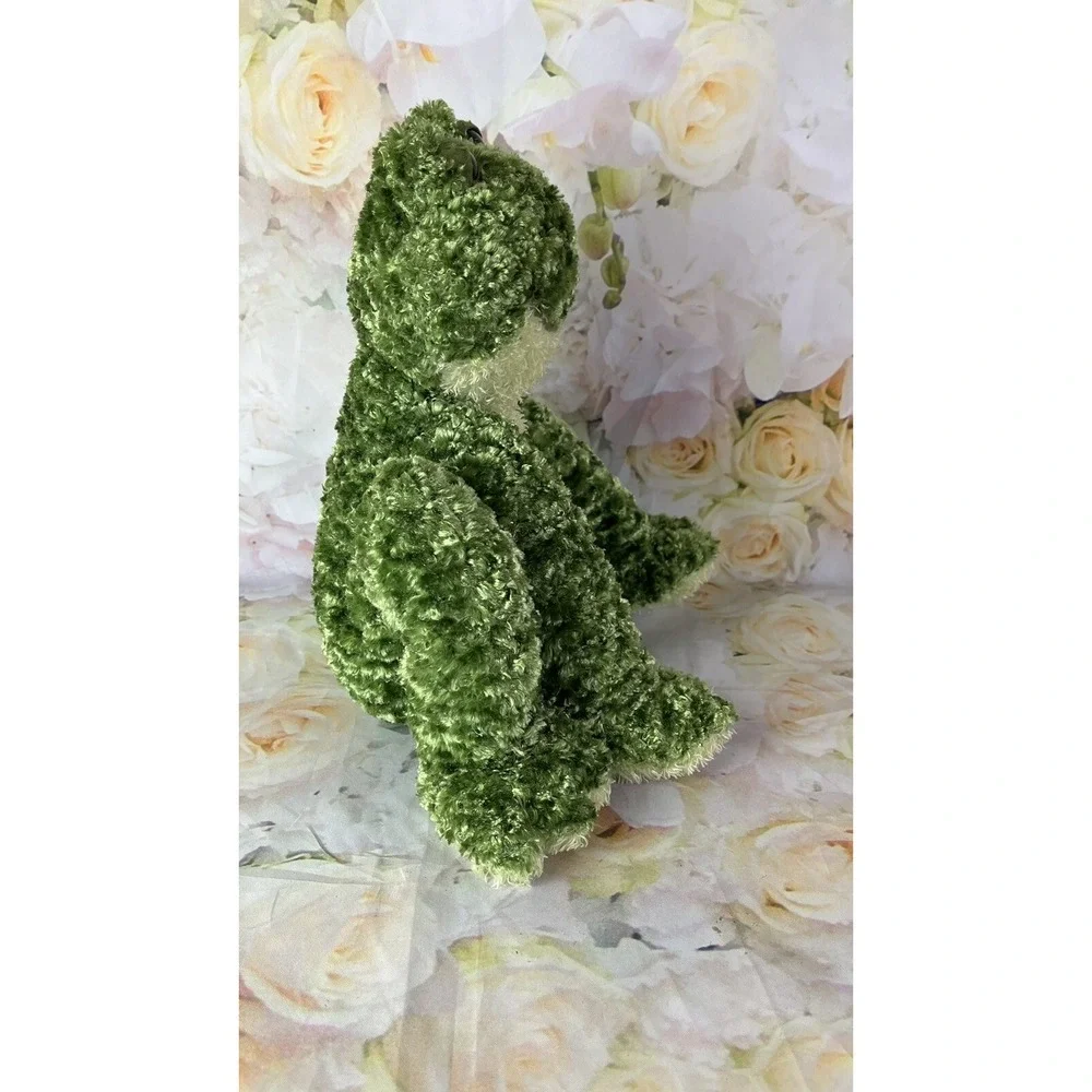 First & Main Froggle Woggle Frog Green Plush Rattles Weighted Shelf Sitter Cute